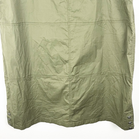 MOTTO Olive Green Front And Back Pockets Maxi Skirt, Size 26W - Picture 13 of 14